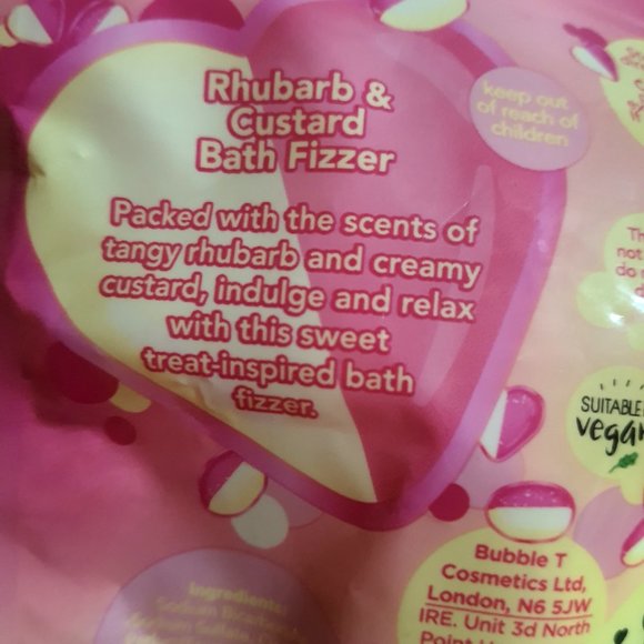 Rhubarb and Custard Bath Fizzer (5$ add on!!) - Picture 3 of 3